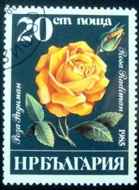 Selo postal da Bulgária de 1985 Rosa Radiman
