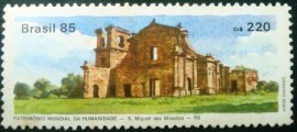 Selo postal de 1985 São Miguel das Missões - C 1448 N