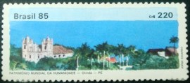Selo postal do Brasil de 1985 Olinda  - C 1449 N