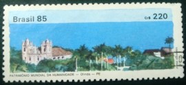 Selo postal de 1985 Olinda - C 1449 U