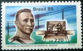 Selo postal de 1985 Marechal Rondon