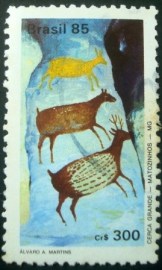 Selo postal do Brasil de 1985 Cerca Grande