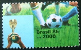 Selo postal do Brasil de 11985 Taça Jules Rimet