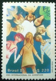 Selo postal de 1985 Juventude - C 1469  N