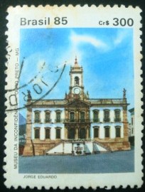 Selo postal de 1985 Museu Inconfidência - C 1473 U
