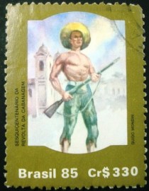 Selo postal COMEMORATIVO do Brasil de 1985 - C 1475 U