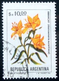 Selo postal da Argentina de 1983 Amancay