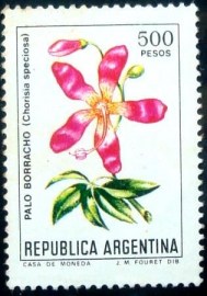 Selo postal da Argentina de 1982 Palo Borracho