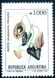 Selo postal da Argentina de 1990 Patito