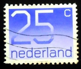 Selo postal da Holanda de 1976 Numeral 25