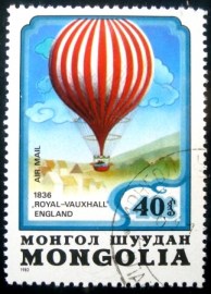Selo postal da Mongólia de 1982 Royal-Vauxhall