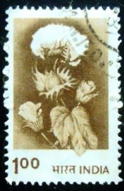 Selos postal da Índia de 1980 Hybrid Cotton