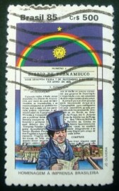 Selo postal do Brasil de 1985 Diário de Pernambuco nº1