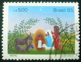 Selo postal COMEMORATIO do Brasil de 1985 - C 1494 U