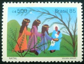 Selo postal COMEMORATIO do Brasil de 1985 - C 1496 M