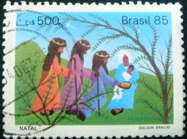 Selo postal COMEMORATIO do Brasil de 1985 - C 1496 U