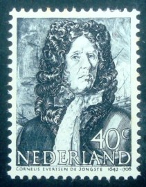 Selo postal da Holanda de 1944 Cornelis Evertsen the younger