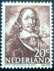 Selo postal da Holanda de 1943 Witte Corneliszoon de With