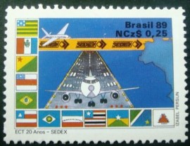 Selo postal COMEMORATIVO do Brasil de 1989 - C 1623 M