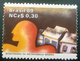 Selo postal de 1989 Vulto
