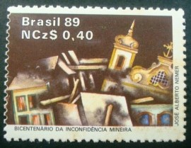 Selo postal de 1989 Cenário Barroco - C 1629 N