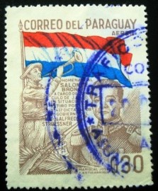 Selo postal do Paraguai de 1978 José Felix Estigarribia