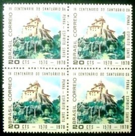 Quadra de selos postais do Brasil de 1970 Nossa Senhora da Penha