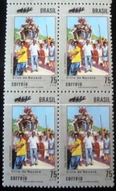 Quadra de selos postais do Brasil de 1972 Círio de Nazaré