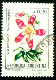Selo postal da Argentina de 1985 Palo Borracho