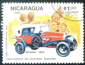 Selo postal da Nicarágua de 1984 Abadal 1914