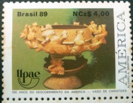 Selo postal COMEMORATIVO do Brasil de 1989 - C 1649 N
