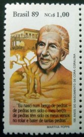 Selo postal COMEMORATIVO do Brasil de 1989 - C 1653 M