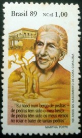 Selo postal COMEMORATIVO do Brasil de 1989 - C 1653 N