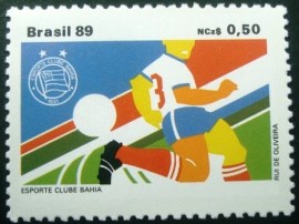Selo postal do Brasil de 1989 SC Bahia
