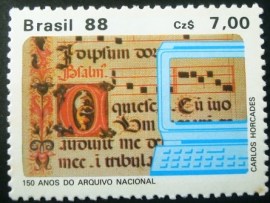 Selo postal COMEMORATIVO do Brasil de 1988 - C 1576 M