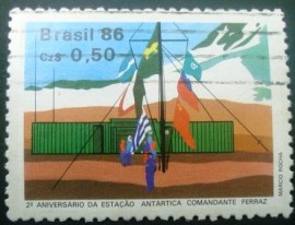Selo postal COMEMORATIVO do Brasil de 1986 - C 1508 U