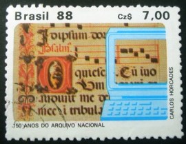 Selo postal COMEMORATIVO do Brasil de 1988 - C 1576 N