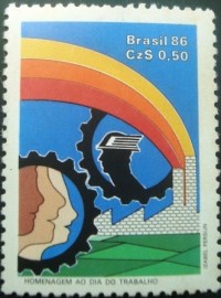 Selo postal COMEMORATIVO do Brasil de 1986 - C 1509 N