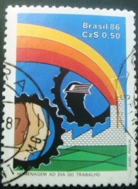 Selo postal COMEMORATIVO do Brasil de 1986 - C 1509 U