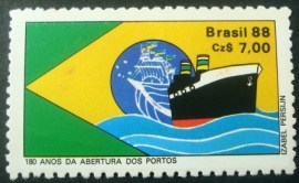 Selo postal COMEMORATIVO do Brasil de 1988 - C 1577 N