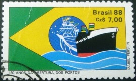 Selo postal COMEMORATIVO do Brasil de 1988 - C 1577 U
