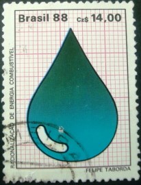 Selo postal COMEMORATIVO do Brasil de 1988 - C 1579 U