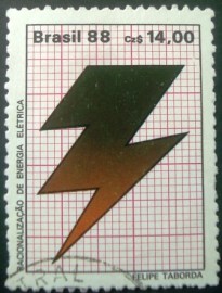 Selo postal COMEMORATIVO do Brasil de 1988 - C 1580 U