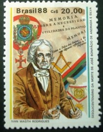 Selo postal COMEMORATIVO do Brasil de 1988 - C 1582 N