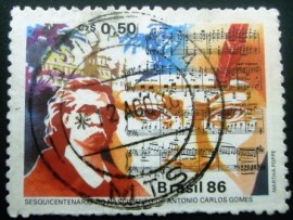 Selo postal COMEMORATIVO do Brasil de 1986 - C 1515 U
