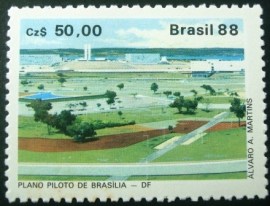 Selo postal COMEMORATIVO do Brasil de 1988 - C 1586 M