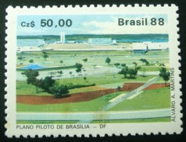 Selo postal COMEMORATIVO do Brasil de 1988 - C 1586 N