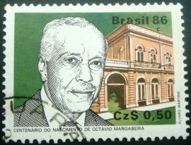 Selo postal COMEMORATIVO do Brasil de 1986 - C 1519 U