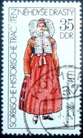 Selo postal da Alemanha Oriental de 1977 Nochten