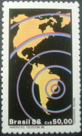 Selo postal COMEMORATIVO do Brasil de 1988 - C 1588 N